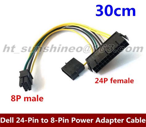 Dell Optiplex 3020 Psu Main Power 24 Pin To 8 Pin Adapter Cable 18awg