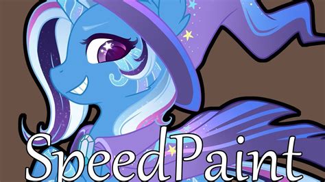 Mlp Speedpaint Redux Mini Rp Trixie Lulamoon Youtube