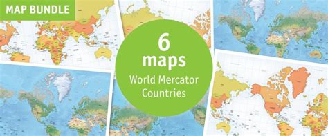 Vector Map World Mercator Europe Africa One Stop Map
