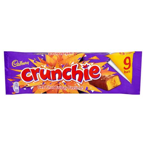 cadbury crunchie chocolate bar 9 pack 234 9g £2 compare prices