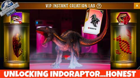 Unlocking Indoraptorhonest Jurassic World The Game Youtube