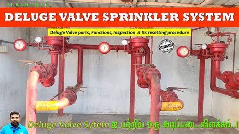Deluge Valve Fire Sprinkler System Emulsifier System Safety Saves Fire Protection