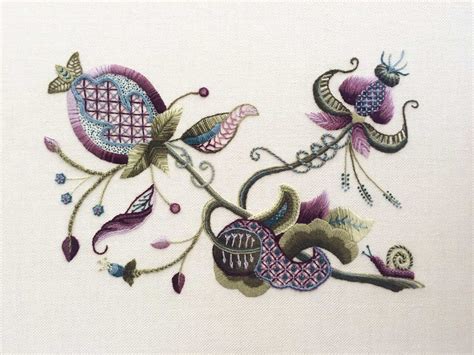 Jacobean Crewelwork By Rsn Student Kirsten Doogue Crewel Embroidery
