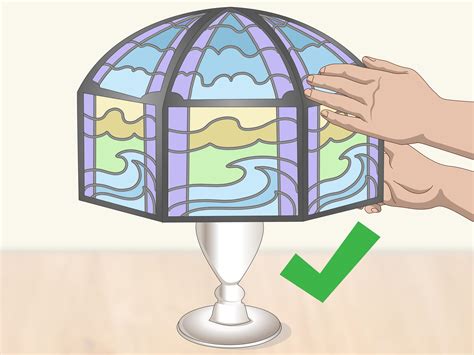 Allow the shade to dry before placing it on the lamp. 3 Ways to Paint Glass Lamp Shades - wikiHow