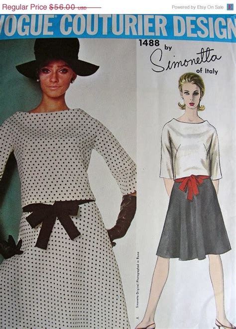On Sale Simonetta Of Italy Vintage 60 S Vogue Couturier Original