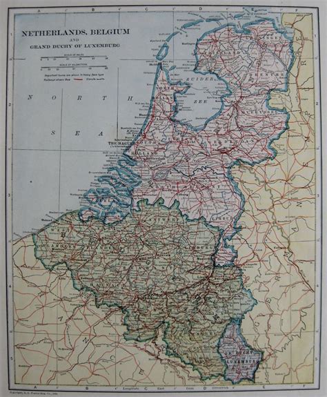1921 antique netherlands map and belgium map of the etsy netherlands map belgium map map