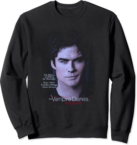 The Vampire Diaries Messenger Sweatshirt Amazonfr Mode