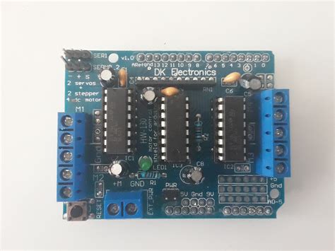 Dc Motor Control Using L293d Motor Shield And Arduino Ee Diary
