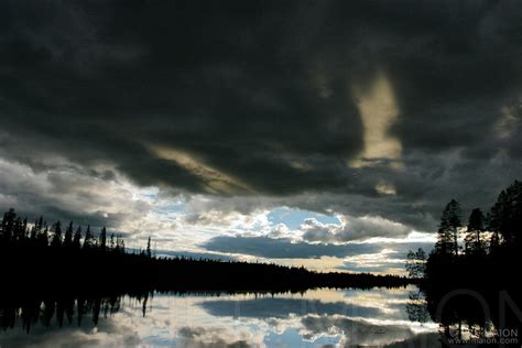 Image Black Cloud Over A Lake In Late Afternoon Stock Photo By Jf Maion