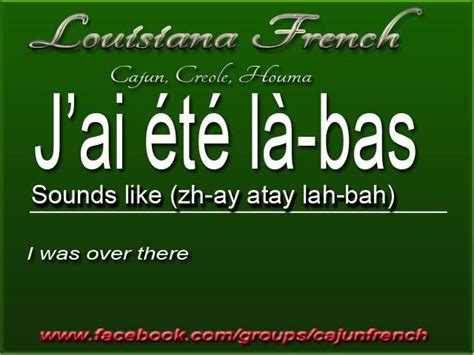 Pin by Angela LaCroix on Cajun French | Basic french words, How to ...