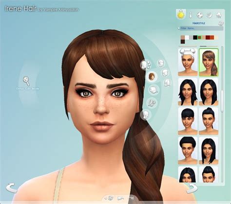 Sims 4 Hairs ~ Mod The Sims Irene Hair New Mesh By