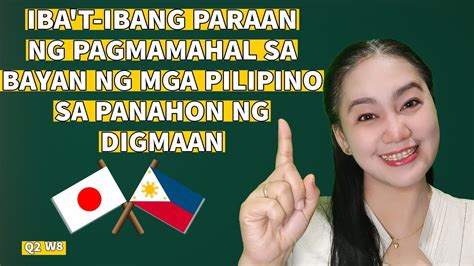 Pagpapakita Ng Pagmamahal Sa Bansang Pilipinas