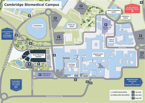Cambridge Biomedical Campus Map