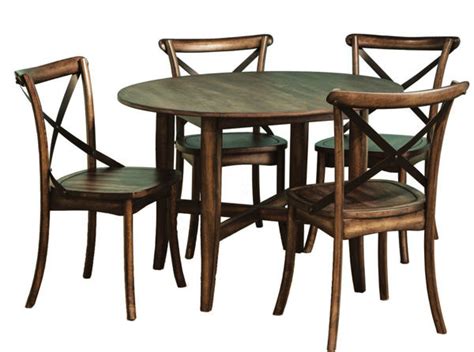 Lindsay 42 Round Wood Dining Table Sandys Furniture