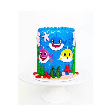 Baby Shark Edible Image For Cake Design Baby Shark Birthday Topper