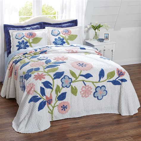 Bloom Chenille Bedspread Plus Size Bedspreads Brylane Home