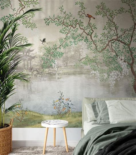 Chinoiserie Chic Wall Mural Chinese Wallpaper Eighteenth Century