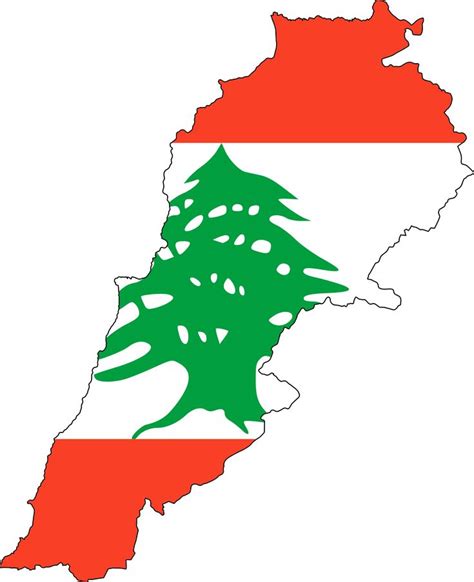Lebanon Flag Map Lebanon Flag Lebanon Lebanese Flag
