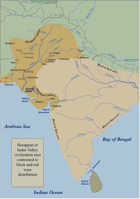 Harappan Or Indus Valley Civilization Map Huntington Archive Mappa Mundi Mappe Mappa