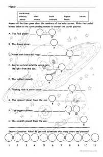 Solar System Worksheet Free Esl Printable Worksheets Made By Teachers