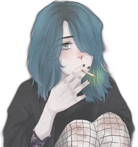 Anime Girl Smoker Aesthetictumblr Aesthetics Tumblr