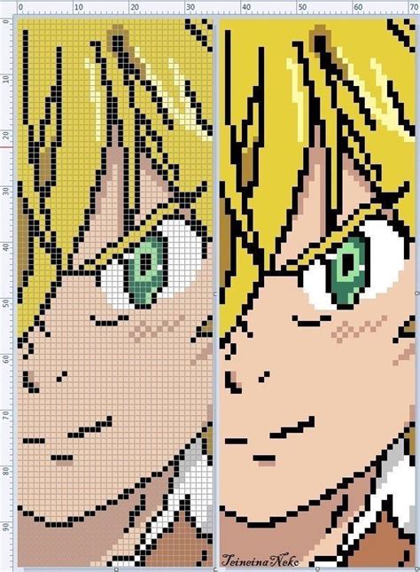 Anime Pixel Art Grid Seven Deadly Sins
