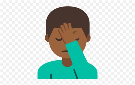 Medium Brown Facepalm Emojihand Hitting Head Emoji Free Emoji Png