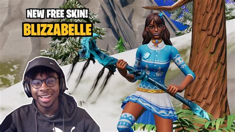 Fortnite New Free Blizzabelle Skin Gameplay Youtube