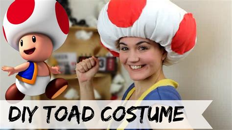 Diy Toad Costume No Sew Mario Halloween Costumes Toad Costume