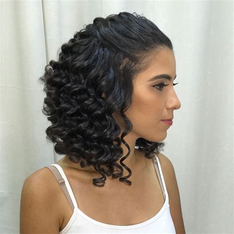 Penteado Para Cabelo Ondulado Curto Testando Produtos Cosmeticos