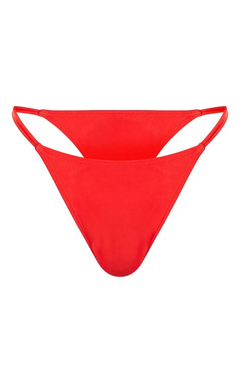 Red Mix And Match Itsy Bitsy Bikini Bottoms Prettylittlething Usa
