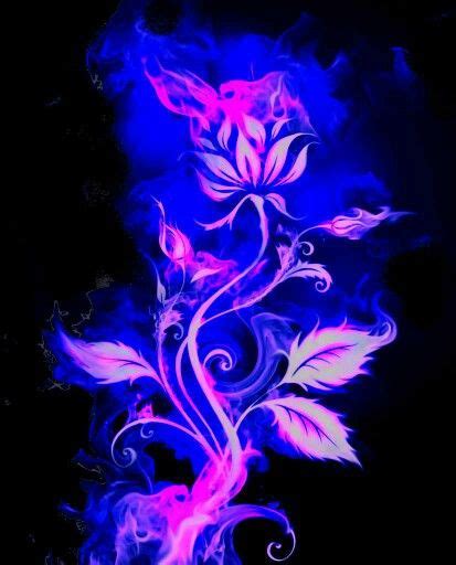 Blue Rose On Fire With Blue Flame Rose Girl Wallpaper Flower