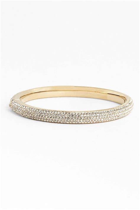 Gold Nadri Pave Crystal Bangle Bracelet Crystal Bangle Jewelry Bangles
