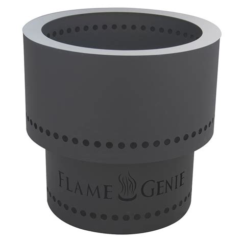 Perfect for on the patio when you don't want to wait all night for the fire to die down so you can go in the house. Flame Genie - Wood Pellet Smokeless Fire Pit