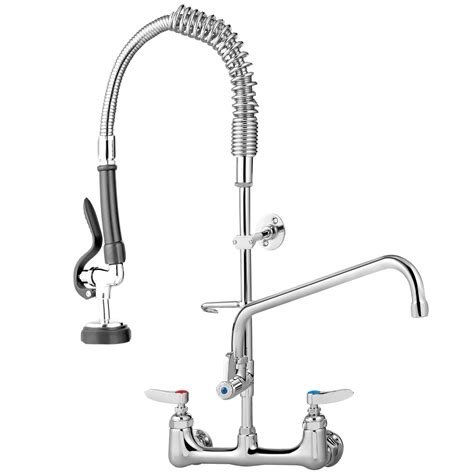 Vevor Vevor Commercial Pre Rinse Faucet Wall Mount Kitchen Sink Faucet