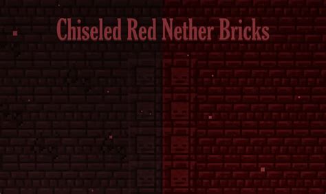 Chiseled Red Nether Bricks Minecraft Texture Pack