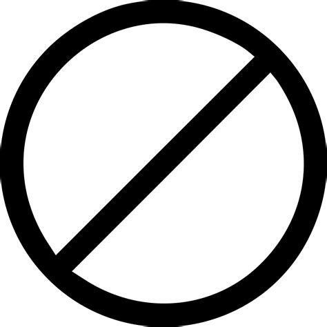 No Symbol Circle Clip Art Prohibited Passage Png Download 980980