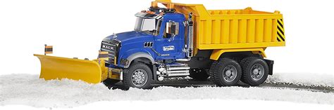 Mack Granite Dump Truck With Snow Plow A2z Science And Learning Toy Store