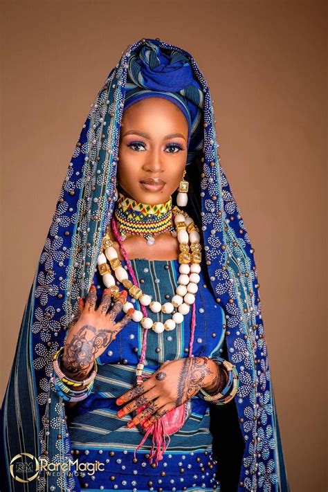 The Fulani Bride Is A Work Of Art From The Attire To The Accessories The Henna Painting On