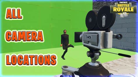 Fortnite All Camera Locations Dance In Front Of Different Film Cameras
