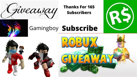 100 Robux Giveaway Youtube