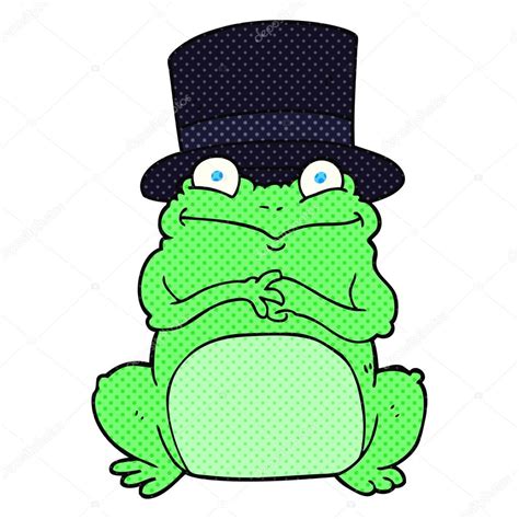 Cartoon Frog In Top Hat — Stock Vector © Lineartestpilot