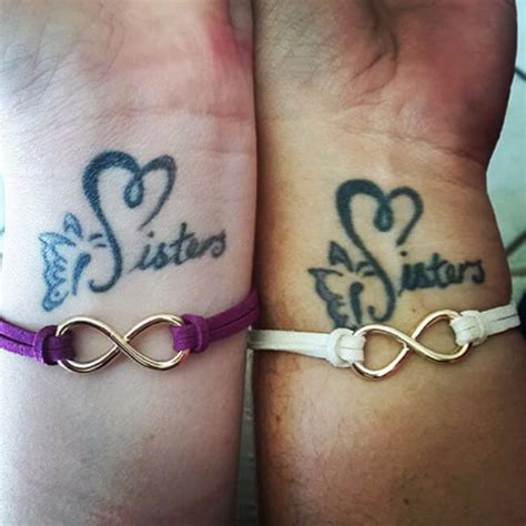 69 sister tattoos to show that special bond between two siblings