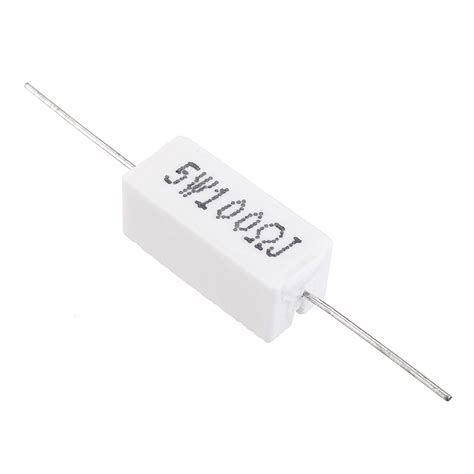 10pcs 5w 100 Ohm 100r Ceramic Cement Resistor