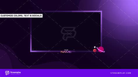 Cosmic Space Animated Stream Package Streamplay Graphics