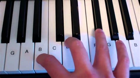 B Minor Chord Piano Keyboard Demo Youtube