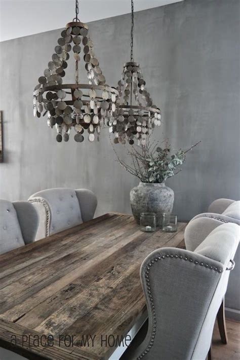 Shop for dining room tables at baer's furniture. Stunning dining room features silver gray wall color ...