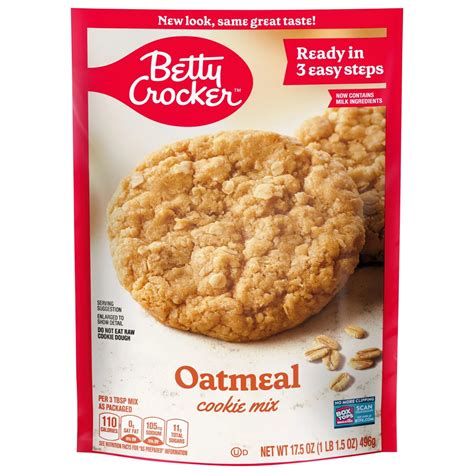 Betty Crocker Oatmeal Cookie Mix Shop Baking Mixes At H E B