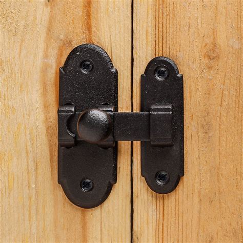 Classic Slide Style Cabinet Latch Wrought Iron 3h X 125w