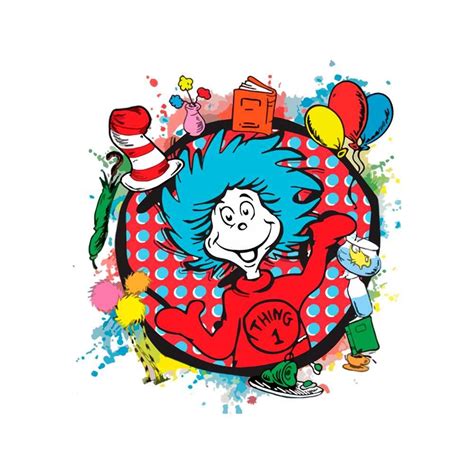 Thing 1 Dr Seuss Day Svg Files For Cricut Sublimation Files Inspire